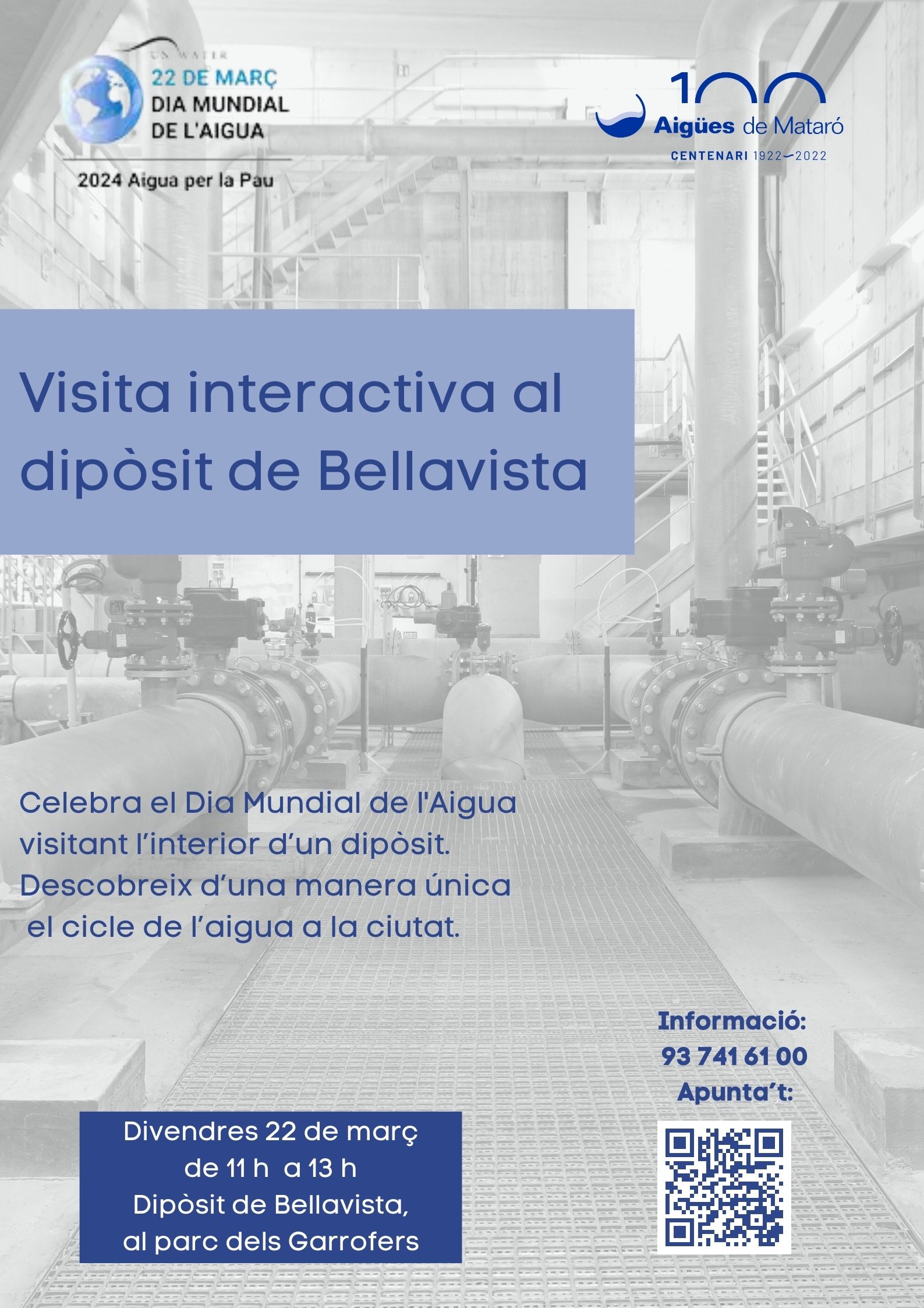 Cartell visita interactiva dipòsit de Bellavista