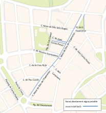 Plànol obres carrer Mare de Déu de l'Esperança