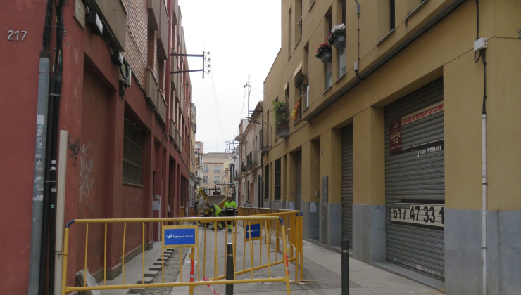 Inici de les obres al passatge