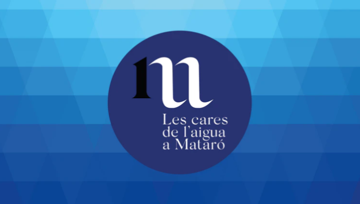 Logotip de l'exposició "les cares de l'aigua a Mataró"