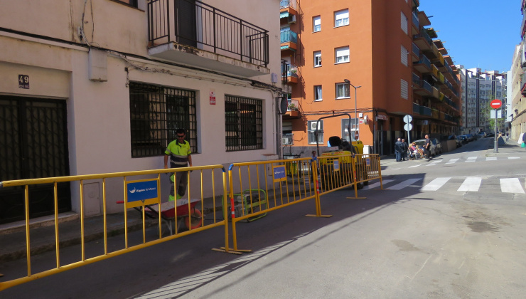 Tanques obres carrer de Burriac i del passatge de l’Empordà